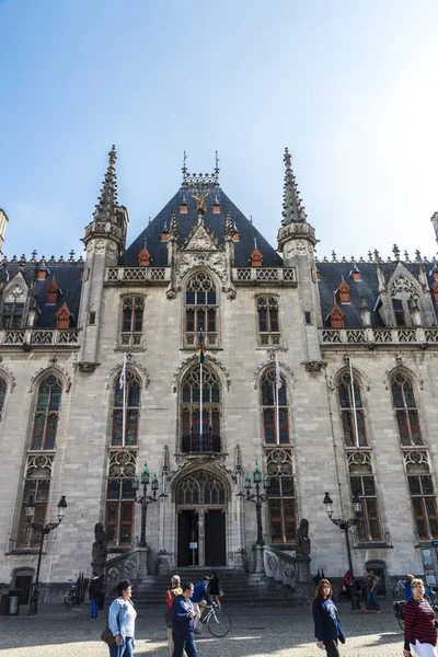 Provinciaal Hof (провінція суду) в Брюгге, Бельгія — стокове фото