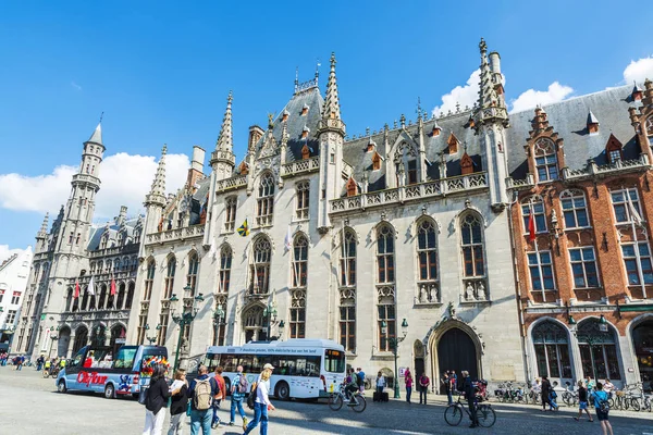 El Provinciaal Hof (Tribunal Provincial) en Brujas, Bélgica — Foto de Stock