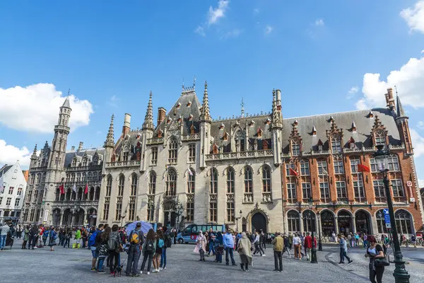 El Provinciaal Hof (Tribunal Provincial) en Brujas, Bélgica — Foto de Stock