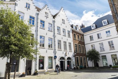 Eski tarihi binaların Ortaçağ kentin, Bruges, Belçika