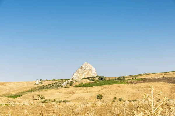 Tarım alanları yakınındaki Corleone Sicilya, İtalya — Stok fotoğraf