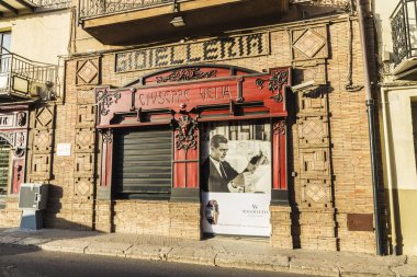 Sokak, eski kasaba Corleone'nin Sicilya, İtalya
