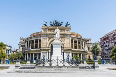 Politeama tiyatro Palermo Sicilya, İtalya