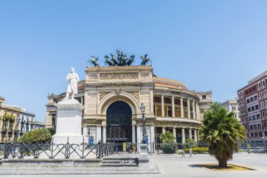 Politeama tiyatro Palermo Sicilya, İtalya