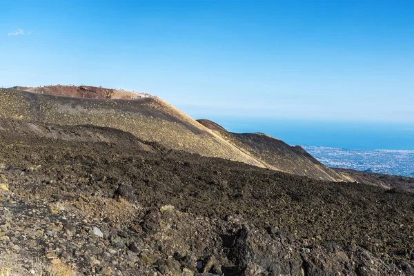 Monte Etna, volcán situado en Sicilia, Italia — Foto de Stock