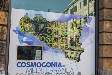 Sicilya Palermo Sicilya, İtalya Haritası