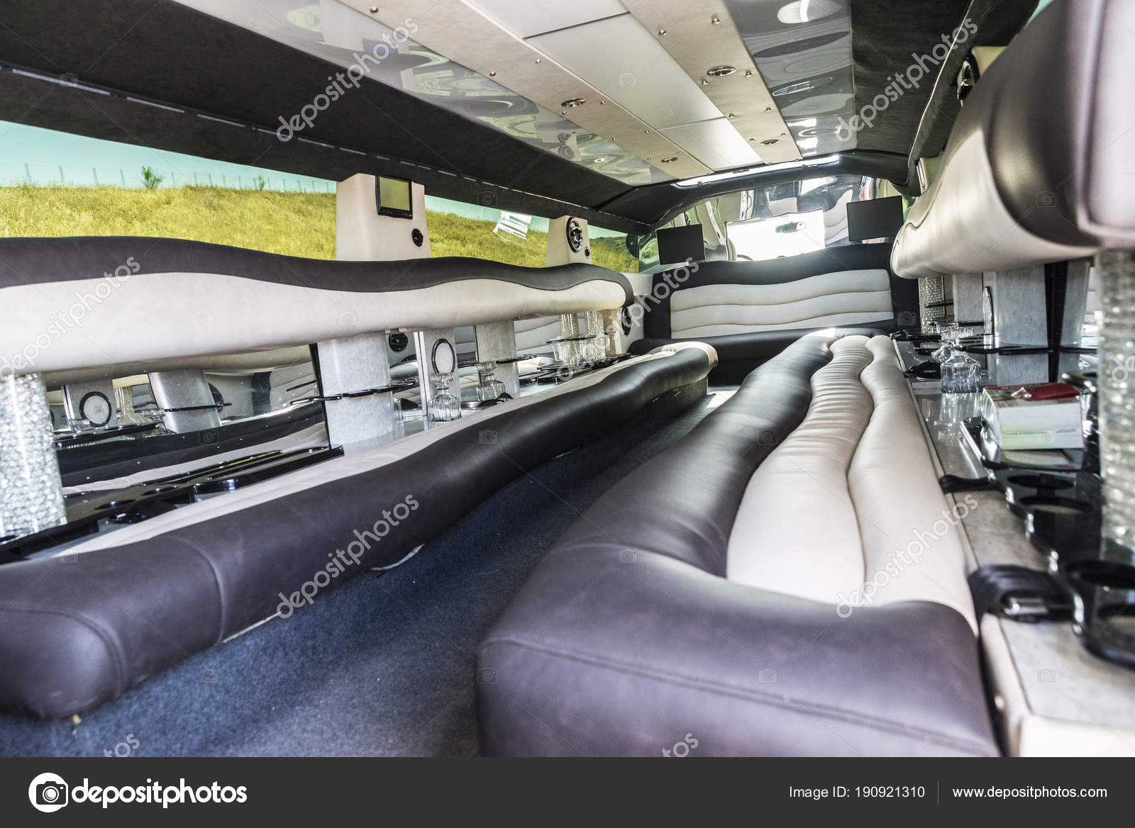 Luxurioses Interieur Einer Limousine Redaktionelles