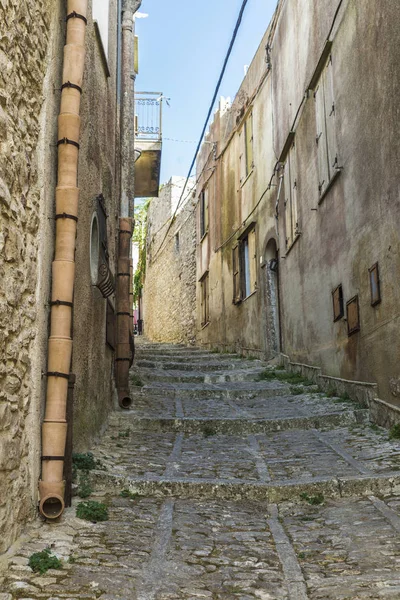 Street of the old town of Erice, Sicily, Italy — Stock Photo, Image