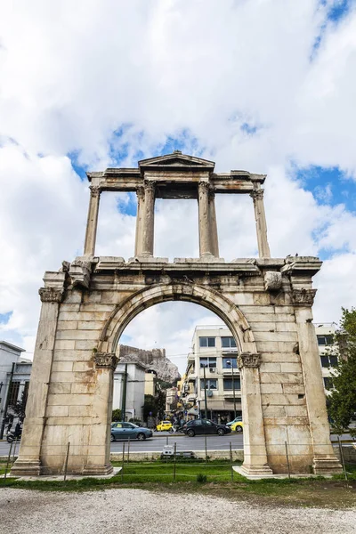 Bogen von hadrian (hadrian 's gate) in Athen, Griechenland — Stockfoto