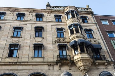 İsveç, Malmö 'deki eski klasik bina.