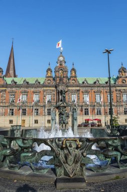 Fountain ve Malmö Belediyesi Malmö, İsveç