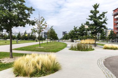 İsveç, Malmö 'deki şehir parkı.