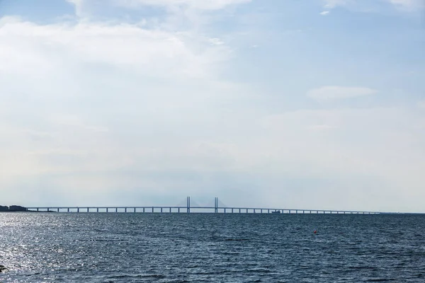 İsveç, Malmö 'deki Öresund Köprüsü — Stok fotoğraf