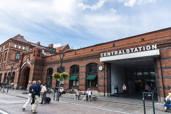 Dworzec Centralny w Malmö, Szwecja — Zdjęcie stockowe