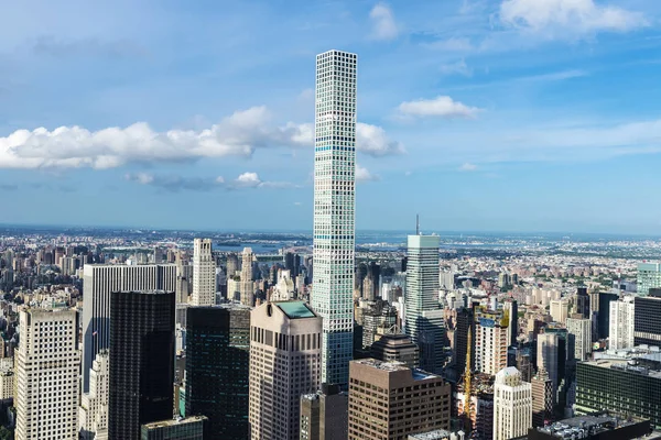 Manhattan, New York, USA felhőkarcolóinak Skyline-ja — Stock Fotó