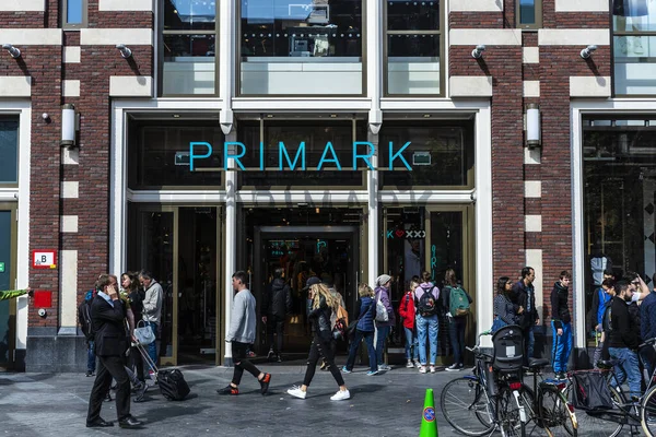 Amsterdam Pays Bas Septembre 2018 Façade Magasin Vêtements Primark Avec — Photo