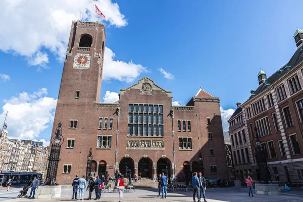 Amsterdam Nederländerna September 2018 Byggnad Kallad Beurs Van Berlage Med — Stockfoto