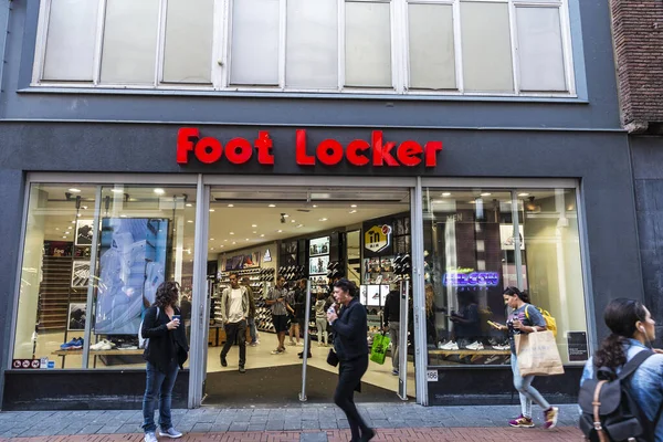 Амстердам Нидерланды Сентября 2018 Года Фасад Спортивного Магазина Foot Locker — стоковое фото