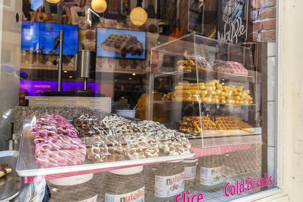 Amsterdam September 2018 Tentoonstelling Van Een Snoepwinkel Met Een Groot — Stockfoto