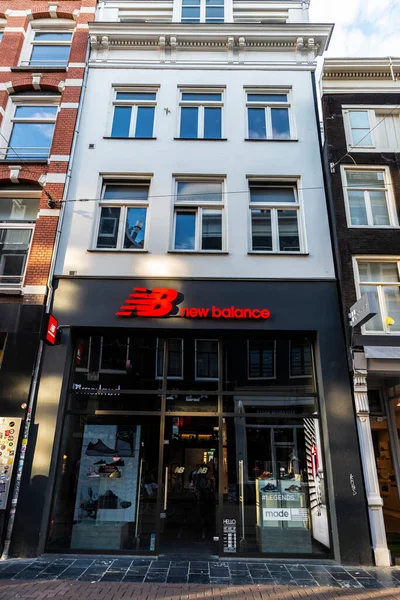 Amsterdam Nizozemsko Září 2018 Zobrazení Sportovního Obchodu New Balance Amsterdamu — Stock fotografie