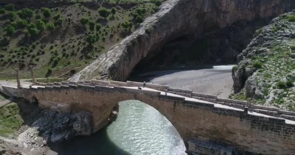 セントレア橋 アダマン セプティミウス セヴェルス橋 古い歴史的橋 — ストック動画