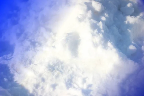 Iarnă Înzăpezită Cerul Alb Snowdrift — Fotografie, imagine de stoc