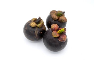 Mangosteen beyaz arka planda, Mangosteen yalıtım