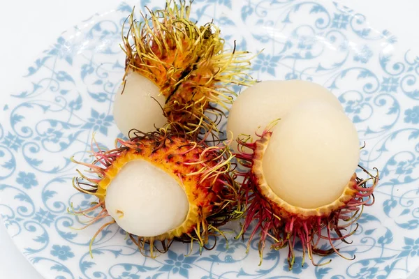 Rambutan beyaz arka planda, Rambutan yalıtım