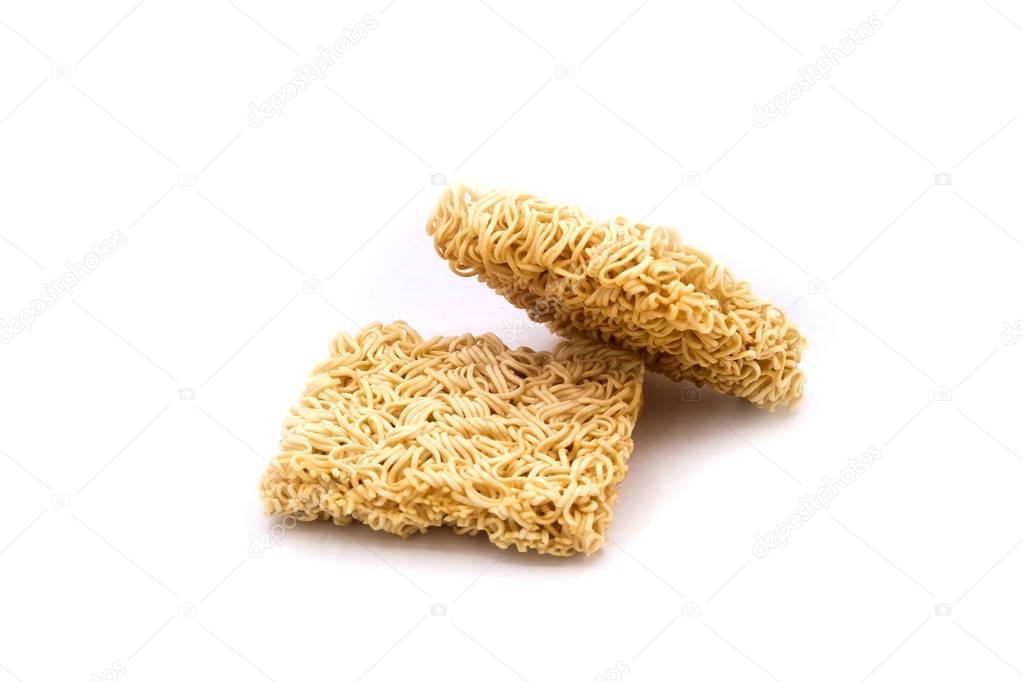Instant noodles on the white background, Instant noodles isolate