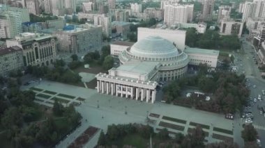 Novosibirsk Havacılık manzaralı Opera Tiyatrosu