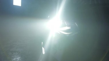 TOMSK, RUSSIA - 30 Mart 2020: Chevrolet Camaro ZL1 Şeytani Fener