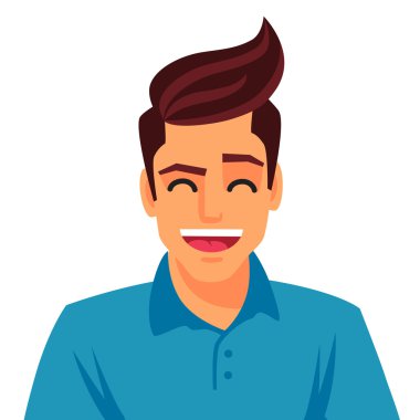 Yakışıklı genç adam. Vektör