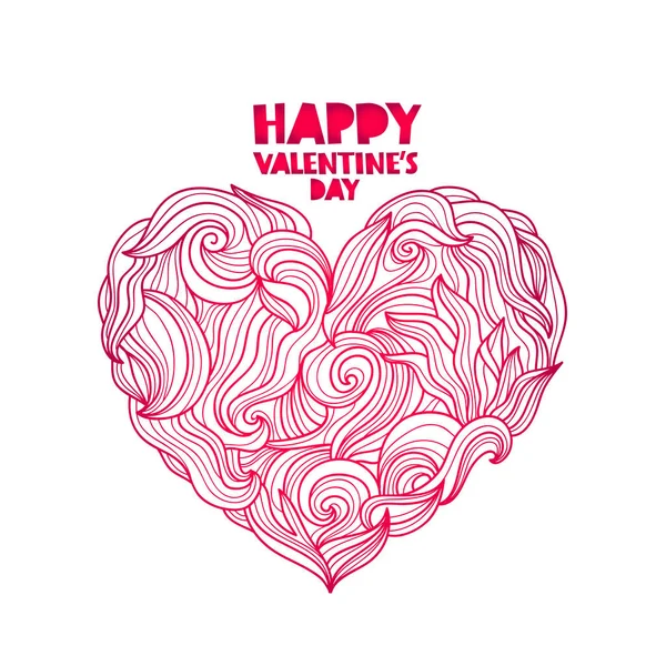 Excelente tarjeta de vacaciones Día de San Valentín — Vector de stock