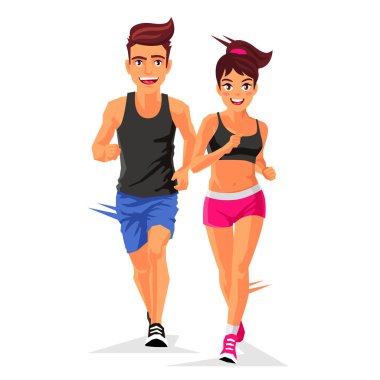 Çalışan kadın ve genç yakışıklı erkek