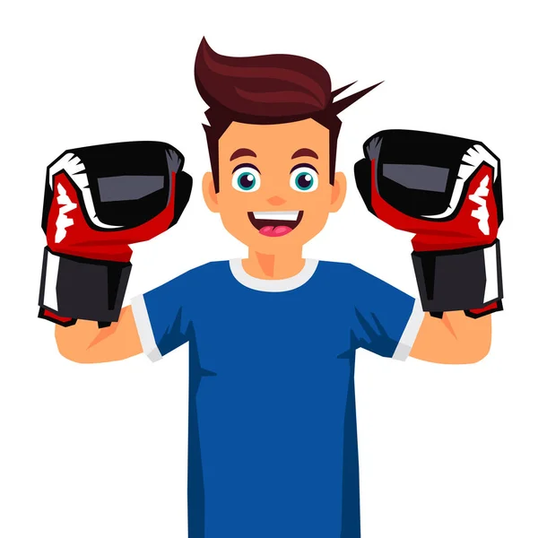 Guay boxeador. Concepto deportivo . — Vector de stock