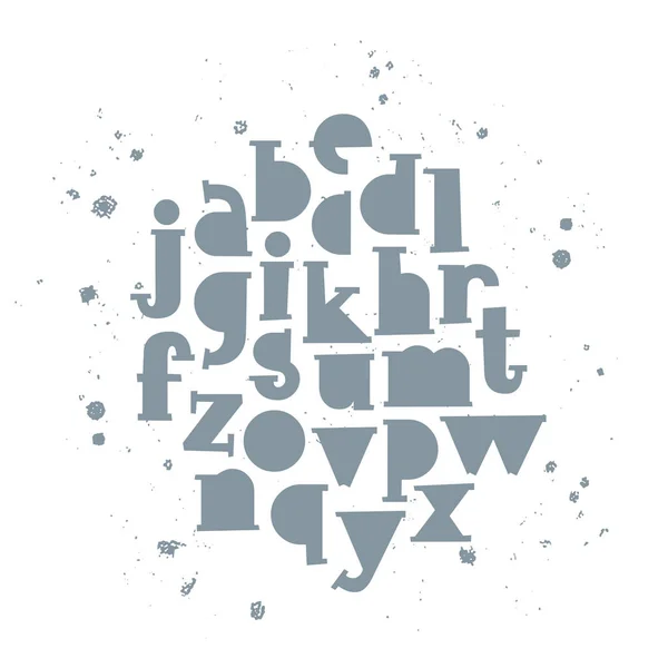 Vektor handgezeichnetes Alphabet — Stockvektor
