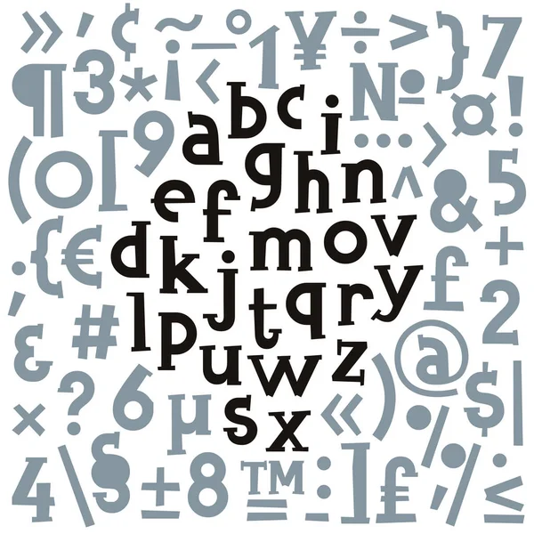 Vektor handgezeichnete Buchstaben — Stockvektor