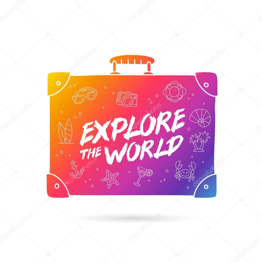 Rainbow bag. Explore the world