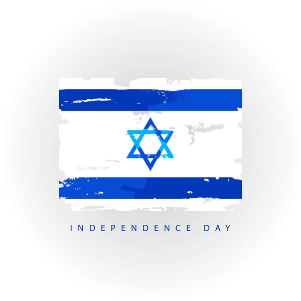 Jour de l'indépendance. Drapeau d'Israël — Image vectorielle