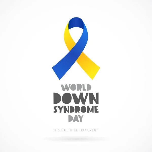 Giornata Mondiale della Sindrome di Down — Vettoriale Stock