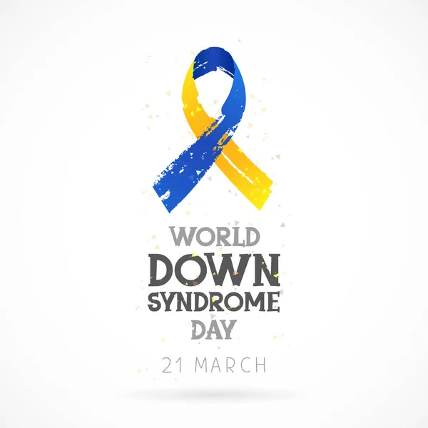 Giornata Mondiale della Sindrome di Down. 21 marzo — Vettoriale Stock