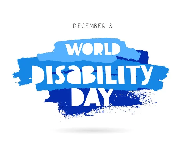 世界残疾人日。概念卡 — 图库矢量图片