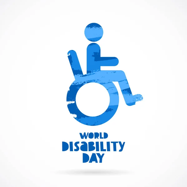 Vettore. Giornata mondiale della disabilità — Vettoriale Stock