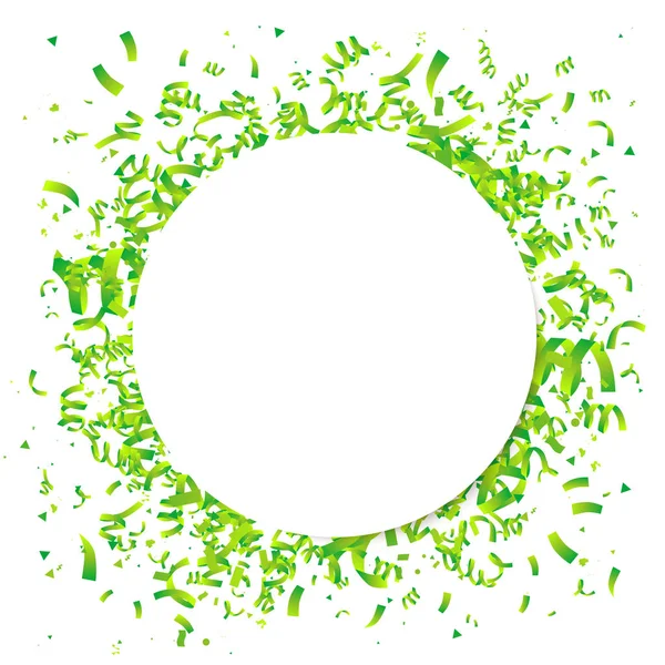 Πράσινο Κουφέτο με ένα λευκό κύκλο — Διανυσματικό Αρχείο