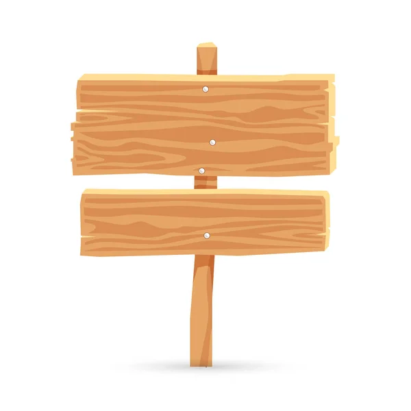 Holzzeiger in Form von zwei Tabletten — Stockvektor