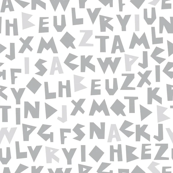 Patroon van geometrische alfabet — Stockvector