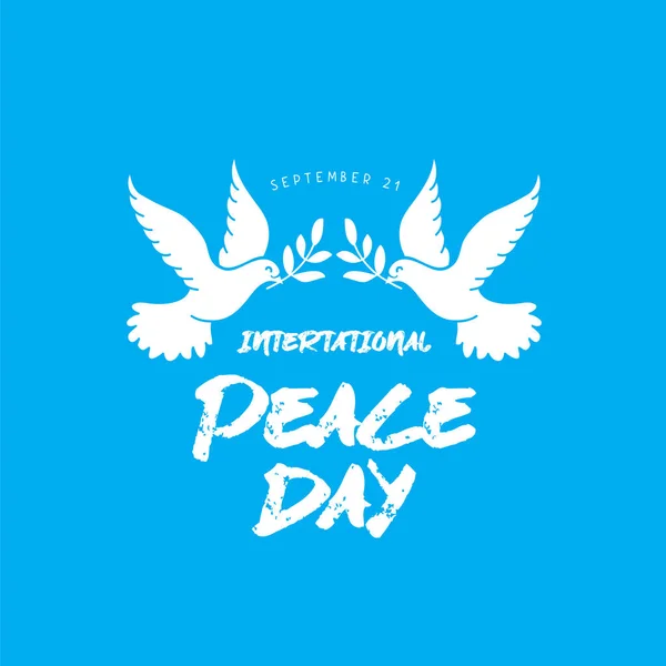 Международный день мира. Письмо — стоковый вектор