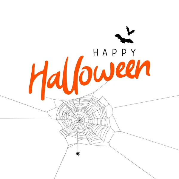 Feliz Halloween. Caligrafía y letras — Vector de stock