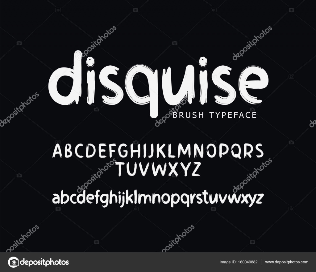 Modern vector font on black background Stock Vector Image by ©chekat