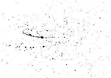 Beyaz bir arka plan üzerinde siyah mürekkep sıçraması